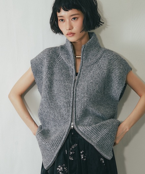 ダブルジッパーニットベスト（ベスト）｜ANOTHER S（アナザー
