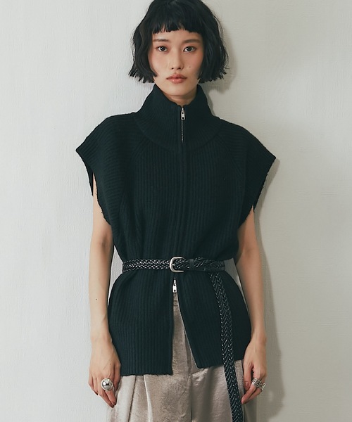 セール】ダブルジッパーニットベスト（ベスト）｜ANOTHER S（アナザー