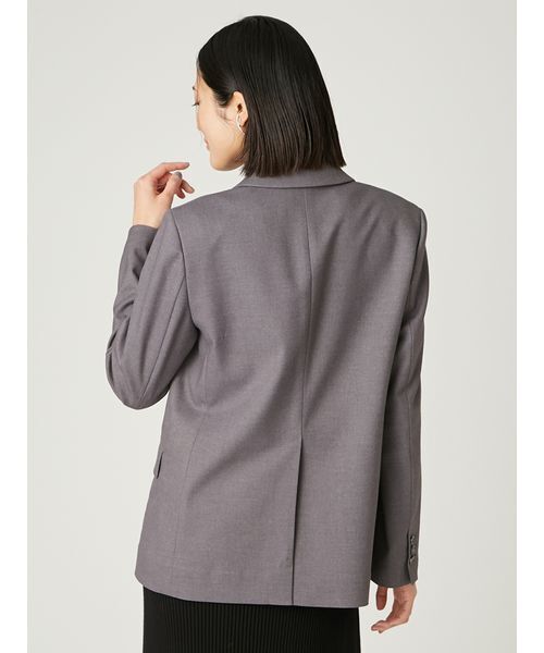 FRAY I.D（フレイアイディー）の「ダブルテーラードジャケット（テーラードジャケット・レディース・チェック/ブラウン/グレー・0/1）」の5枚目の写真