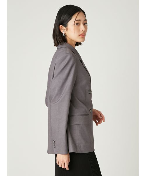 FRAY I.D（フレイアイディー）の「ダブルテーラードジャケット（テーラードジャケット・レディース・チェック/ブラウン/グレー・0/1）」の6枚目の写真