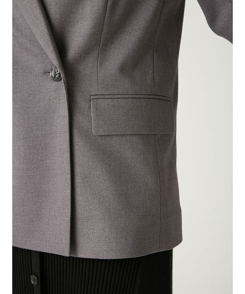 FRAY I.D（フレイアイディー）の「ダブルテーラードジャケット（テーラードジャケット・レディース・チェック/ブラウン/グレー・0/1）」の10枚目の写真