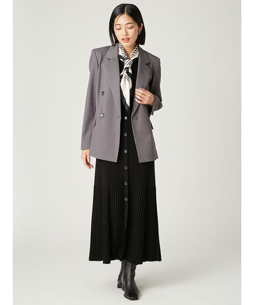 FRAY I.D（フレイアイディー）の「ダブルテーラードジャケット（テーラードジャケット・レディース・チェック/ブラウン/グレー・0/1）」の15枚目の写真