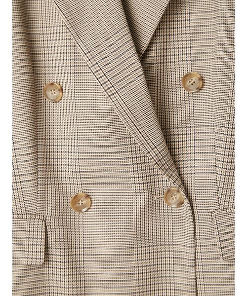 FRAY I.D（フレイアイディー）の「ダブルテーラードジャケット（テーラードジャケット・レディース・チェック/ブラウン/グレー・0/1）」の17枚目の写真
