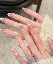 ONEP STAR（ワンピスター）の「簡単にネイルチップハンドネイルチップ ストーンジェルネイル風（ネイルシール/ネイルチップ）」