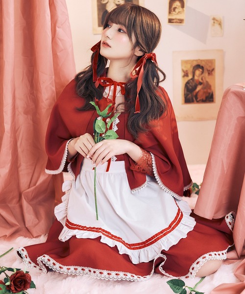 赤ずきん【コスプレ3点セット】（コスチューム/パーティーグッズ