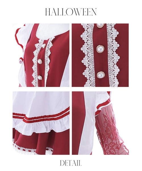 赤ずきん【コスプレ3点セット】（コスチューム/パーティーグッズ