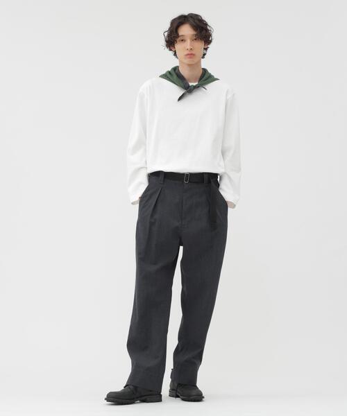 MHL.(エムエイチエル)の「DRY COTTON JERSEY TOP(Tシャツ/カットソー・メンズ・ホワイト・LARGE/MEDIUM)」の6枚目の写真