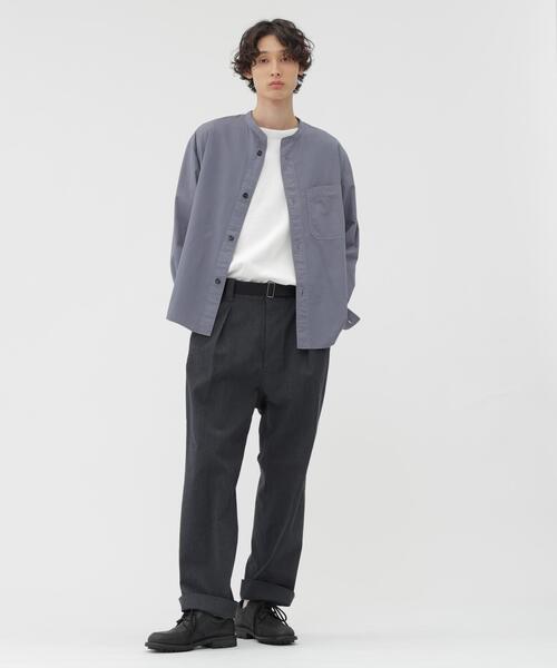 MHL.(エムエイチエル)の「DRY COTTON JERSEY TOP(Tシャツ/カットソー・メンズ・ホワイト・LARGE/MEDIUM)」の5枚目の写真