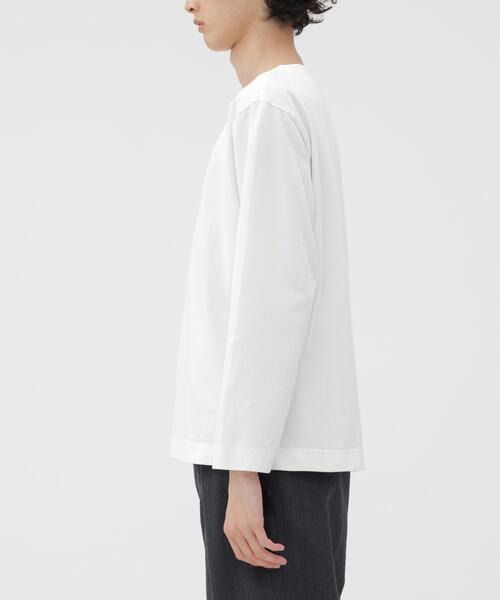 MHL.(エムエイチエル)の「DRY COTTON JERSEY TOP(Tシャツ/カットソー・メンズ・ホワイト・LARGE/MEDIUM)」の4枚目の写真