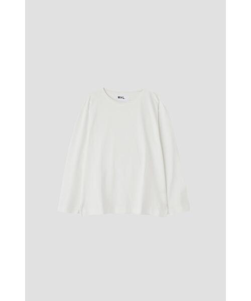 MHL.(エムエイチエル)の「DRY COTTON JERSEY TOP(Tシャツ/カットソー・メンズ・ホワイト・LARGE/MEDIUM)」の3枚目の写真
