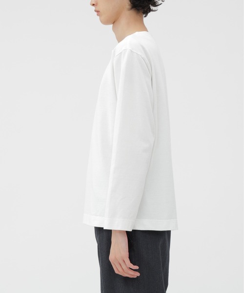 MHL.（エムエイチエル）の「DRY COTTON JERSEY TOP（Tシャツ/カットソー・メンズ・ホワイト・LARGE/MEDIUM）」の3枚目の写真