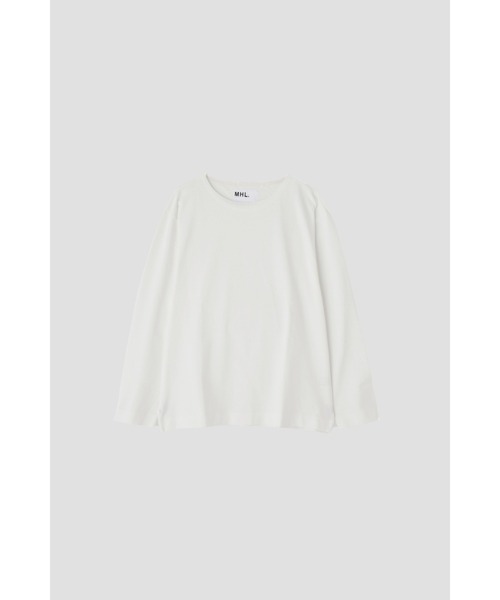 MHL.（エムエイチエル）の「DRY COTTON JERSEY TOP（Tシャツ/カットソー・メンズ・ホワイト・LARGE/MEDIUM）」の5枚目の写真