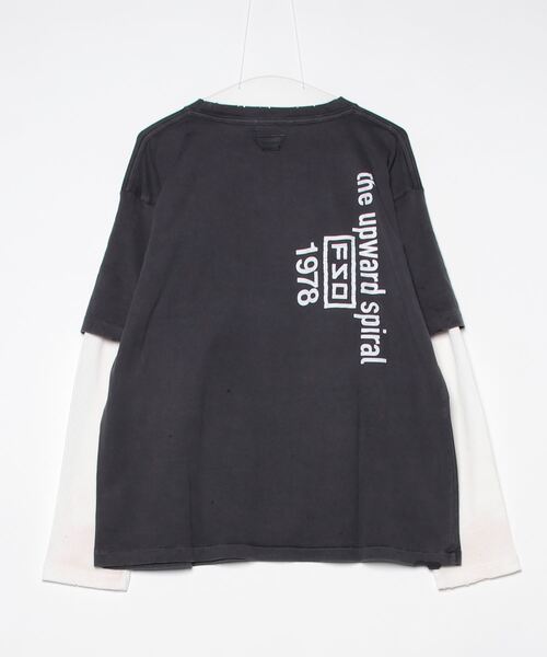 FORSOMEONE（フォーサムワン）の「FORSOMEONE ROPE LAYERED LS TEE（Tシャツ/カットソー・メンズ・ブラック・48/50/46）」の12枚目の写真