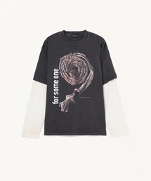 FORSOMEONE（フォーサムワン）の「FORSOMEONE ROPE LAYERED LS TEE（Tシャツ/カットソー・メンズ）」