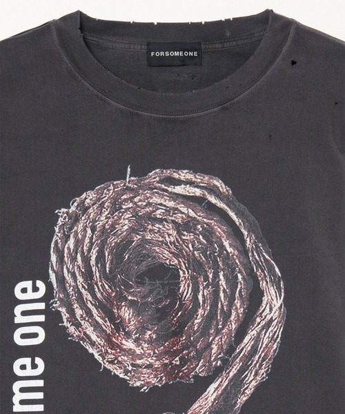 FORSOMEONE（フォーサムワン）の「FORSOMEONE ROPE LAYERED LS TEE（Tシャツ/カットソー・メンズ・ブラック・48/50/46）」の3枚目の写真