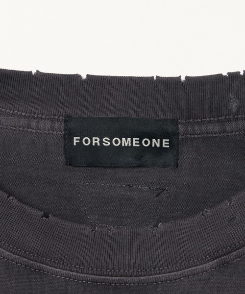 FORSOMEONE（フォーサムワン）の「FORSOMEONE ROPE LAYERED LS TEE（Tシャツ/カットソー・メンズ・ブラック・48/50/46）」の6枚目の写真