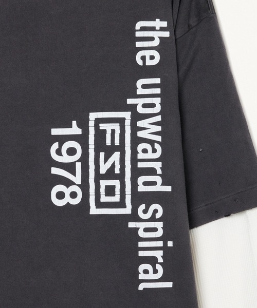 FORSOMEONE（フォーサムワン）の「FORSOMEONE ROPE LAYERED LS TEE（Tシャツ/カットソー・メンズ・ブラック・48/50/46）」の8枚目の写真