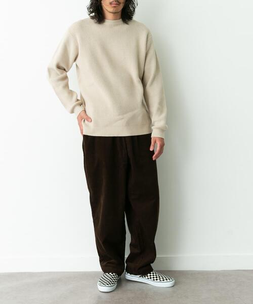 URBAN RESEARCH Sonny Label(アーバンリサーチサニーレーベル)の「ウォッシャブルワッフルニットプルオーバー(ニット/セーター・メンズ・グレー/ブルー/チャコールグレー/ホワイト系その他/ブラウン・MEDIUM/LARGE/X-LARGE)」の8枚目の写真