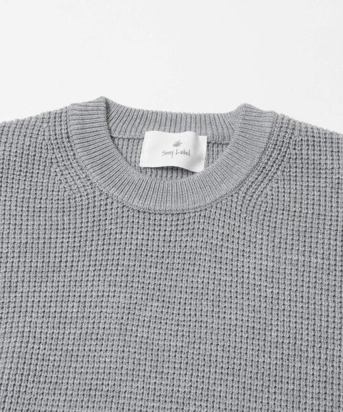 URBAN RESEARCH Sonny Label(アーバンリサーチサニーレーベル)の「ウォッシャブルワッフルニットプルオーバー(ニット/セーター・メンズ・グレー/ブルー/チャコールグレー/ホワイト系その他/ブラウン・MEDIUM/LARGE/X-LARGE)」の14枚目の写真