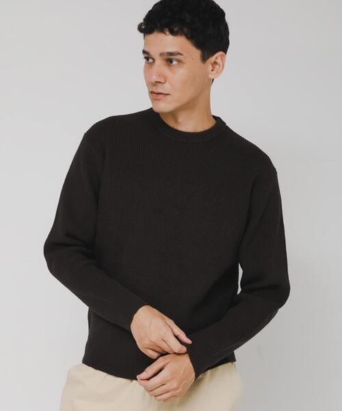 セール】ウォッシャブルワッフルニットプルオーバー（ニット/セーター