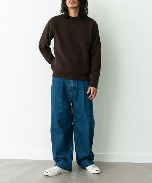 ウォッシャブルワッフルニットプルオーバー（ニット/セーター）｜URBAN