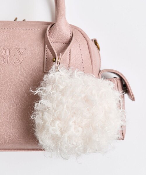 OLIVE des OLIVE(オリーブデオリーブ)の「ふわふわポーチ付きボストンバッグ(ショルダーバッグ・レディース・ピンク/ブラウン/アイボリー・FREE)」の22枚目の写真