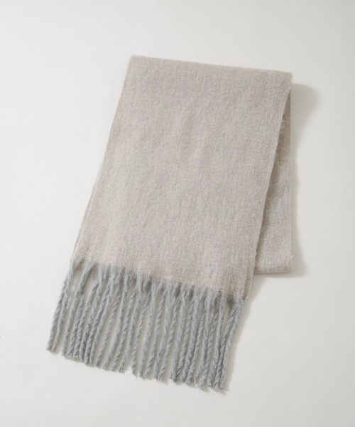 NANO universe（ナノユニバース）の「ボリュームマフラー（マフラー・レディース・グレー系その他4/ブラック/ブルーグリーン・FREE）」の7枚目の写真