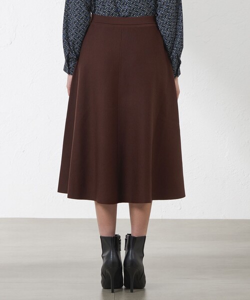 amaca（アマカ）の「ミラノリブスカート（スカート・レディース・ダークネイビー/ブラウン系その他5・38）」の11枚目の写真