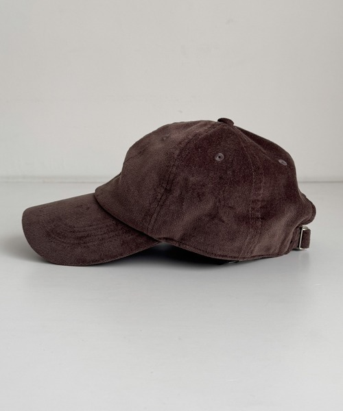 CANAL JEAN(キャナルジーン)の「Lakey Park ベロアCAP(キャップ・レディース・ブラウン・ONE SIZE)」の2枚目の写真