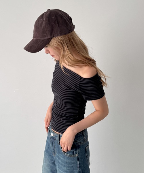 CANAL JEAN(キャナルジーン)の「Lakey Park ベロアCAP(キャップ・レディース・ブラウン・ONE SIZE)」の5枚目の写真