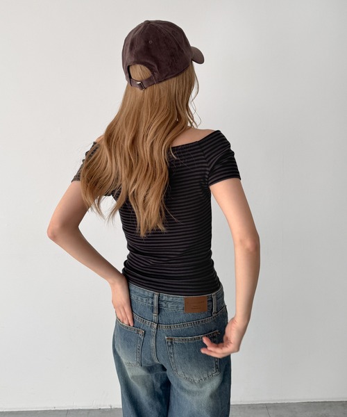CANAL JEAN(キャナルジーン)の「Lakey Park ベロアCAP(キャップ・レディース・ブラウン・ONE SIZE)」の6枚目の写真