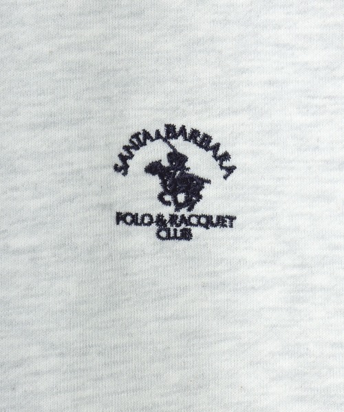 Santa Barbara Polo & Racquet Club（サンタ・バーバラ・ポロ & ラケット・クラブ）の「Santa Barbara Polo & Racquet Club/サンタバーバラポロ & ラケットクラブ 裏毛 ロゴ ワンポイント刺繍 スウェット ジップアップパーカー/長袖 トップス フルジップパーカー/レディース メンズ（パーカー・レディース・オートミール/チャコール/ブラック/グレー・M/L/LL）」の15枚目の写真