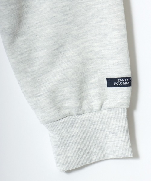 Santa Barbara Polo & Racquet Club（サンタ・バーバラ・ポロ & ラケット・クラブ）の「Santa Barbara Polo & Racquet Club/サンタバーバラポロ & ラケットクラブ 裏毛 ロゴ ワンポイント刺繍 スウェット ジップアップパーカー/長袖 トップス フルジップパーカー/レディース メンズ（パーカー・レディース・オートミール/チャコール/ブラック/グレー・M/L/LL）」の17枚目の写真