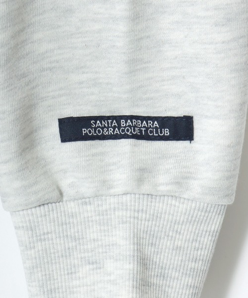 Santa Barbara Polo & Racquet Club（サンタ・バーバラ・ポロ & ラケット・クラブ）の「Santa Barbara Polo & Racquet Club/サンタバーバラポロ & ラケットクラブ 裏毛 ロゴ ワンポイント刺繍 スウェット ジップアップパーカー/長袖 トップス フルジップパーカー/レディース メンズ（パーカー・レディース・オートミール/チャコール/ブラック/グレー・M/L/LL）」の18枚目の写真