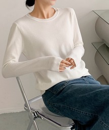 【12色展開】クルーネック ニット プルオーバー