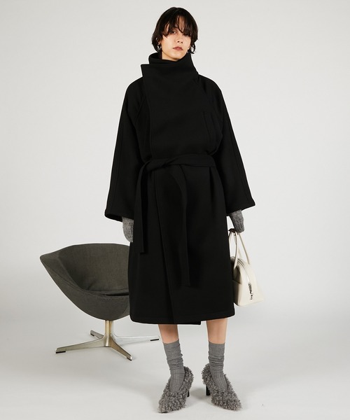 PRANK PROJECT（プランクプロジェクト）の「ハイネックコート / High Neck Coat（その他アウター・レディース・ベージュ/グレー/ブラック・FREE）」の10枚目の写真