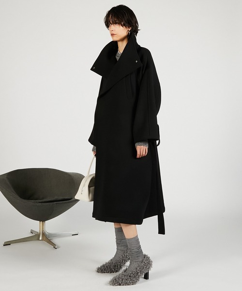 PRANK PROJECT（プランクプロジェクト）の「ハイネックコート / High Neck Coat（その他アウター・レディース・ベージュ/グレー/ブラック・FREE）」の9枚目の写真