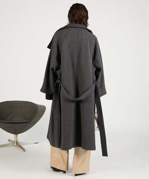 PRANK PROJECT（プランクプロジェクト）の「ハイネックコート / High Neck Coat（その他アウター・レディース・ベージュ/グレー/ブラック・FREE）」の16枚目の写真