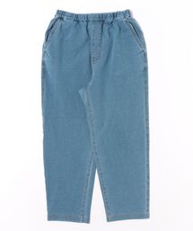 SUPER HAKKA | フラワーワンポイント刺繍インレイデニムストレッチテーパードパンツ(デニムパンツ)