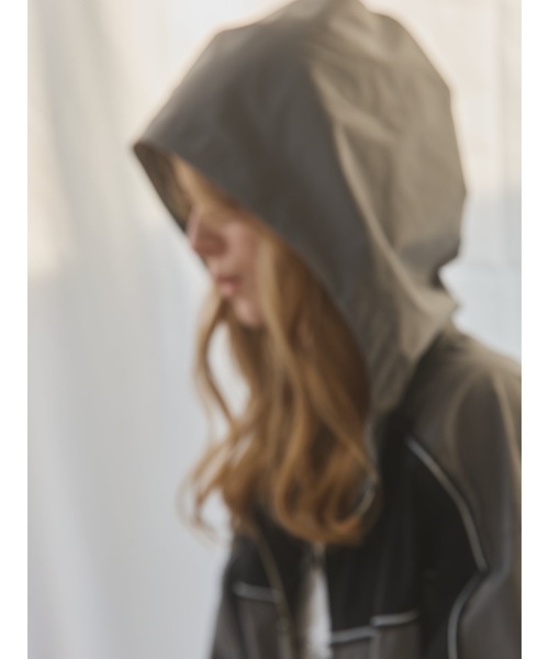 lilLilly（リルリリー）の「レースバイカラーナイロンジャケット（ナイロンジャケット・レディース・ピンク/グレー・FREE）」の9枚目の写真