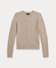 POLO RALPH LAUREN CHILDRENSWEAR(ポロ ラルフ ローレン チルドレンズウェア)のミニケーブル コットン カーディガン(カーディガン/ボレロ)