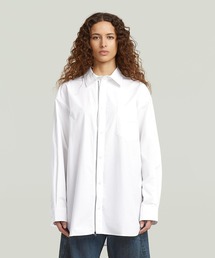 G-STAR | Oversized Zip Poplin Shirt/オーバーサイズジップアップポプリンシャツ(シャツ/ブラウス)