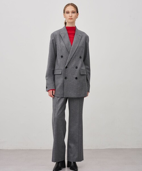 uncrave ／アンクレイヴ／テーラードジャケット ダブルM〜Lグレー003 フランネル BIG ジャケット（テーラードジャケット）｜uncrave