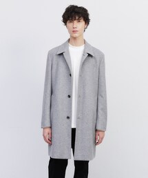 新品未使用タグ付きTAKEO KIKUCHI 千鳥格子柄ステンカラーコート THE FLAGSHIP】ヴィンテージギャバジン ステンカラー