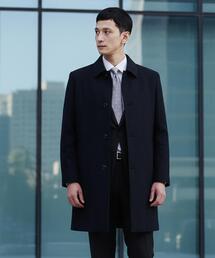 TAKEO KIKUCHI（タケオキクチ）の「カシミヤブレンド ビーバー調ステンカラーコート（ステンカラーコート）」