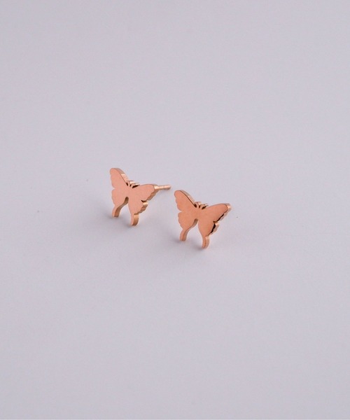 CERCA（チェルカ）の「SARINOHANA/蝶々ピアス/ステンレス（ピアス（両耳用）・レディース・シルバー/ブラック/イエローゴールド/ピンクゴールド・FREE）」の16枚目の写真