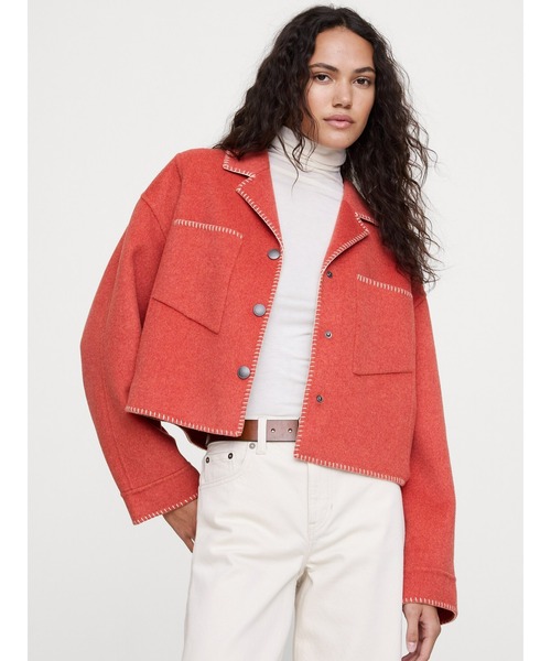 ダブルフェイス ショートジャケット（その他アウター）｜BANANA