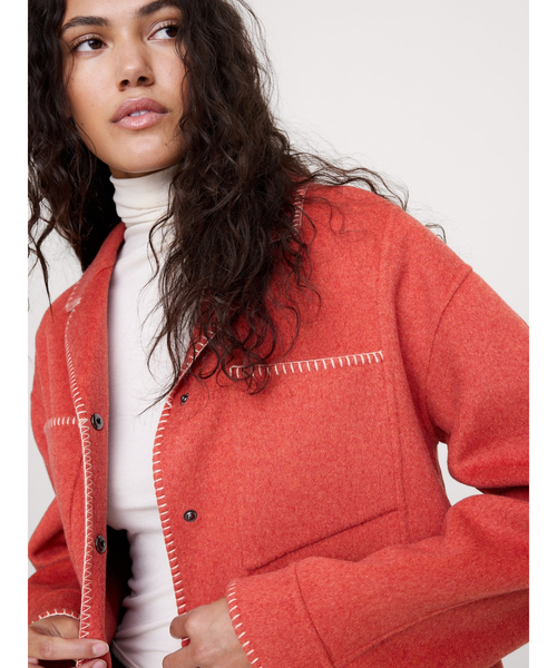 Banana Republic(バナナリパブリック)の「ダブルフェイス ショートジャケット(その他アウター・レディース・オレンジ・XS/S/M/L)」の4枚目の写真