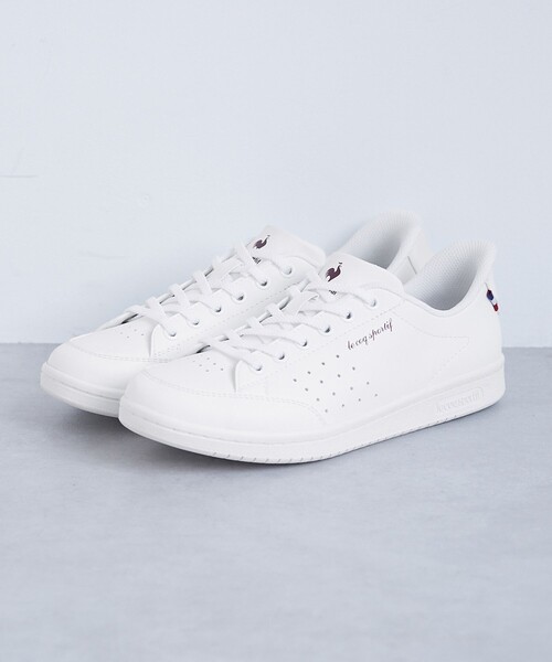 le coq sportif（ルコックスポルティフ）の「【le coq sportif/ルコックスポルティフ別注】ラ ローランSI/LA ROLAND SI（スニーカー・レディース・ホワイト・23.5cm/24.0cm/24.5cm）」の4枚目の写真