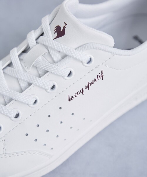 le coq sportif（ルコックスポルティフ）の「【le coq sportif/ルコックスポルティフ別注】ラ ローランSI/LA ROLAND SI（スニーカー・レディース・ホワイト・23.5cm/24.0cm/24.5cm）」の3枚目の写真